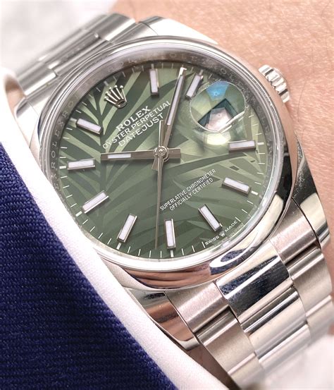 green Rolex Datejust 36mm